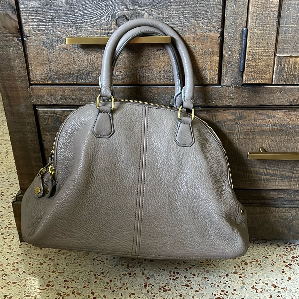 J Crew Biennial Satchel Bag Taupe